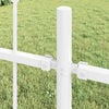 vidaXL Garden Fence 7 pcs White 11.9 x 0.8 m Powder-coated Steel