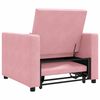 vidaXL Pull out Sofa Bed Single Light pink 90 x 165 x 87 cm Velvet
