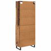 vidaXL Highboard Old Wood 69.5 x 34 x 180 cm Engineered Wood