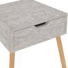 vidaXL Bedside Cabinet Concrete Grey 40x40x56 cm Engineered Wood