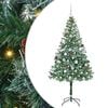 vidaXL Artificial Christmas Tree with Stand Green 180 cm PVC and Steel