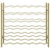 vidaXL Wine Rack for 36 Bottles Gold Metal