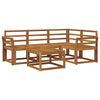 vidaXL Outdoor Sofa Set 5 pcs Natural Solid Acacia Wood
