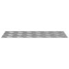 vidaXL Stair Tread Rectangular 4 pcs Silver 50 x 20 cm Aluminium