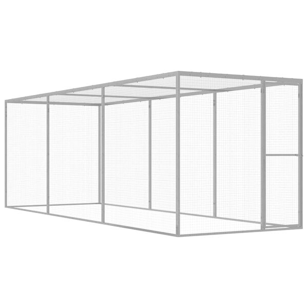 vidaXL Cat Cage 4.5x1.5x1.5 m Galvanised Steel