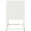 vidaXL Bedside Cabinet White 36x39x60.5 cm Steel