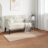 vidaXL Faux Rabbit Fur Rug Olite Taupe 60 x 110 cm Polyester