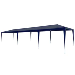 vidaXL Partytent | Blue | Polyethylene Roof and Steel Frame | 3x9m | Durable