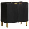 vidaXL Bathroom Sink Cabinet Black 62x33x58 cm Engineered Wood