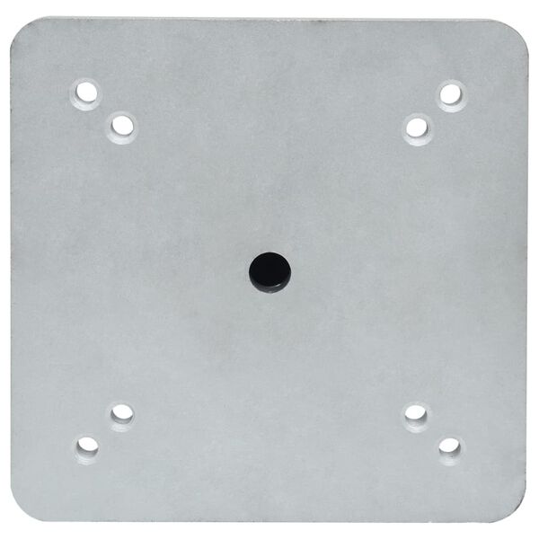 vidaXL In-Ground Parasol Base with Rod 16x16x52 cm Steel