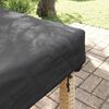 vidaXL Table Cover Plain Black 102 x 222 x 15 cm Fabric