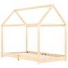 vidaXL Kids Bed Frame Solid Pine Wood 90x200 cm