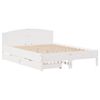vidaXL Bed Frame without Mattress White 140x190 cm Solid Wood Pine