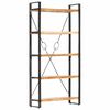 vidaXL 5-Tier Bookcase 90x30x180 cm Solid Acacia Wood