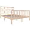 vidaXL Bed Frame without Mattress Solid Wood Pine Double