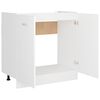 vidaXL Sink Bottom Cabinet Lyon White 80x46x81.5 cm Engineered Wood