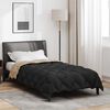 vidaXL Winter Duvet Black and Taupe 220 x 155 cm Microfiber