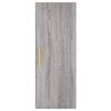 vidaXL Highboard Grey Sonoma 34.5x34x180 cm Engineered Wood