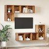 vidaXL TV Cabinet Set Wall-mounted 4 pcs Old Wood Engineered Wood