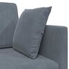 vidaXL Floor Sofa Bed Dark Grey 213 x 70 x 77 cm Velvet