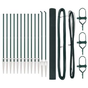 vidaXL Welded Wire Fence with Spikes 25 x 1.6 m (W x H)