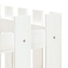 vidaXL Garden Raised Bed with Fence Design White 150x50x70 cm Solid Wood Pine