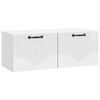 vidaXL Wall-Mounted TV Cabinet High Gloss White 78.5 x 31 x 30 cm