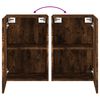 vidaXL TV Wall Cabinets 2 pcs Smoked Oak 40.5x30x60 cm Engineered Wood