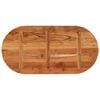 vidaXL Table Top 100x50x2.5 cm Oval Solid Wood Acacia