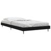 vidaXL Bed Frame without Mattress Black 90x190 cm Single Engineered Wood