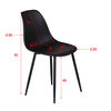 Venture Home Dining Chairs 2 pcs Polar Plastic Black