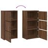 vidaXL Bookcase Brown Oak 40x24x77 cm Engineered Wood