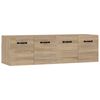 vidaXL Wall Cabinets 2 pcs Sonoma Oak 80x35x36.5 cm Engineered Wood