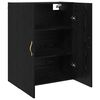 vidaXL Wall Cabinet Black Oak 69.5 x 34 x 90 cm Engineered Wood