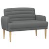 vidaXL Loveseat with Button Tufted Dark Grey 116 x 67 x 80 cm Fabric