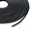 vidaXL Self-Adhesive Door Brush Seal 5 m PP Black