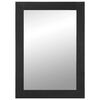 vidaXL Bathroom Mirror Black 50x70x2.5 cm Engineered Wood and brass