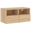 vidaXL 5 Piece TV Wall Units Sonoma Oak Engineered Wood