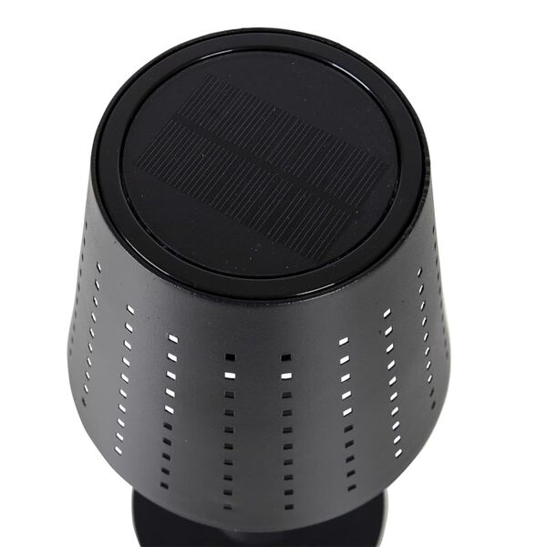 Bo-Camp LED Solar Table Lamp Harter Black