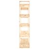 vidaXL Book Cabinet/Room Divider 41x35x125 cm Solid Wood Pine