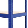 vidaXL Storage Shelves 2 pcs Blue 80x40x160 cm Steel and MDF