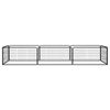 vidaXL 8-Panel Dog Playpen Black 100x50 cm Powder-coated Steel