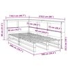 vidaXL Bookcase Bed without Mattress 100x200cm Solid Wood Pine