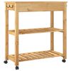 vidaXL Kitchen Trolley MONZA 84x40x88.5 cm Solid Wood Pine