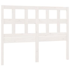 vidaXL Bed Headboard White 165.5x4x100 cm Solid Wood Pine