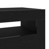 vidaXL TV Cabinet Black Oak 120 x 35 x 40 cm Engineered Wood