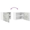 vidaXL Hanging Cabinet 2 pcs Concrete Grey and White 50 x 31 x 40 cm