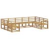 vidaXL Outdoor Sofa Set 9 pcs White Solid Acacia Wood