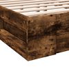 vidaXL Bed Frame with Drawers without Mattress Smoked Oak 120x200 cm