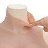 vidaXL Silicone Breastplate Natural D Cup